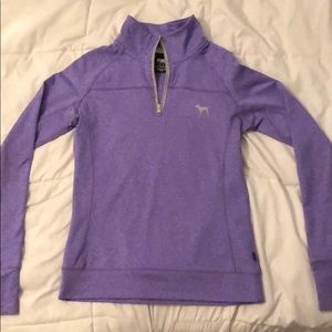 Reflective (Pink brand) athletic quarter zip